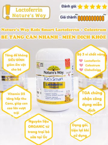  Bột Lactoferrin + Sữa Non Nature's Way 30 gói 