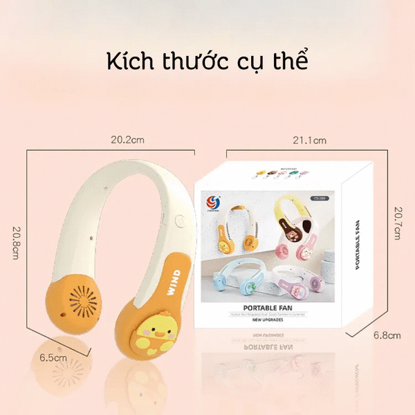  Quạt Đeo Cổ Mini Không Cánh WIND 