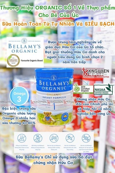  Sữa Công Thức Hữu Cơ Bellamy's Organic 900g 