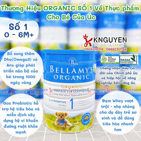 Sữa Công Thức Hữu Cơ Bellamy's Organic 900g 