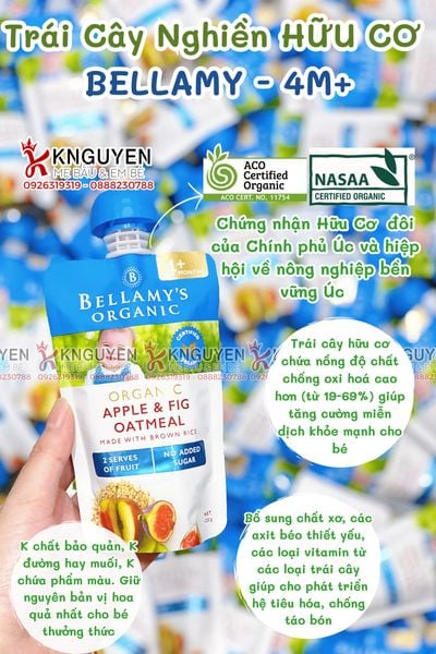  Hoa quả nghiền Bellamy's Organic 