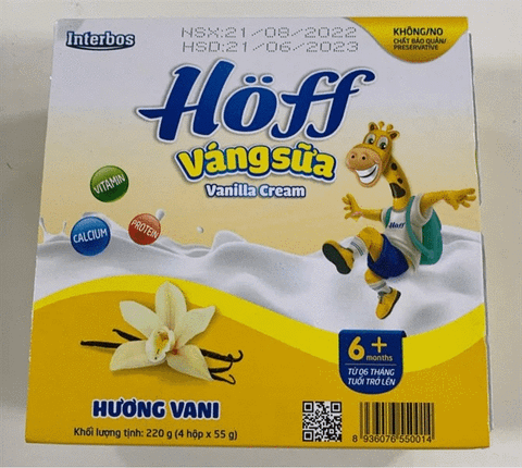  Váng sữa  Hoff (4 hộp * 55g) 