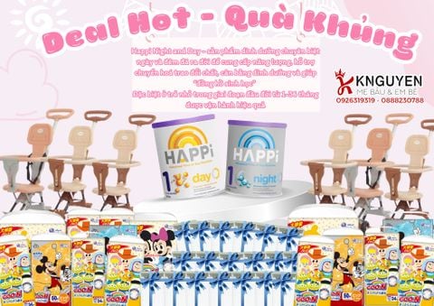  Sữa Happi  ban đêm Night Infant Formula 600g (Úc) 