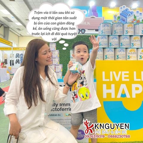  Thực Phẩm Bổ Sung Happi Kids Daily Immune + Lactoferrin (60 Viên) 