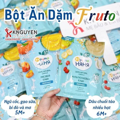  Bột Ăn Dặm Fruto Nga 4m+ 