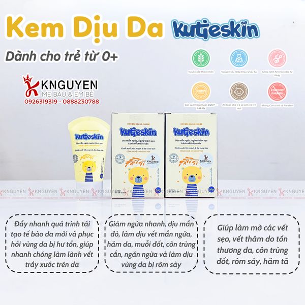  Kem Bôi Mẩn Ngứa - Hăm Kutieskin (30g) 