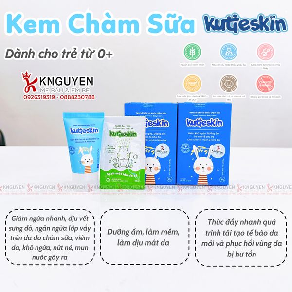  Kem bôi chàm sữa Kutieskin 30g - 0M+ 