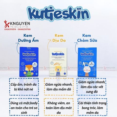  Kem Bôi Mẩn Ngứa - Hăm Kutieskin (30g) 