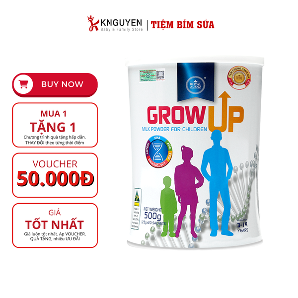  Sữa Tăng Cao Grow Up Royal Ausnz (3-14 tuổi) 