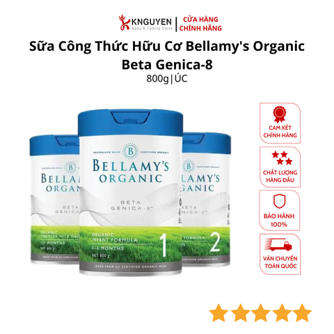  Sữa Công Thức Hữu Cơ Bellamy's  Organic Beta Genica-8 (800g) 