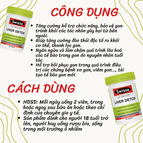 Giải độc gan Liver Detox 120 viên Úc 