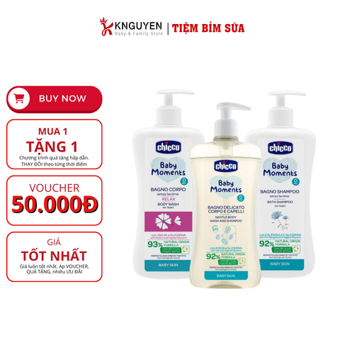  Sữa Tắm Gội Chicco cho bé 0M+-500ml 