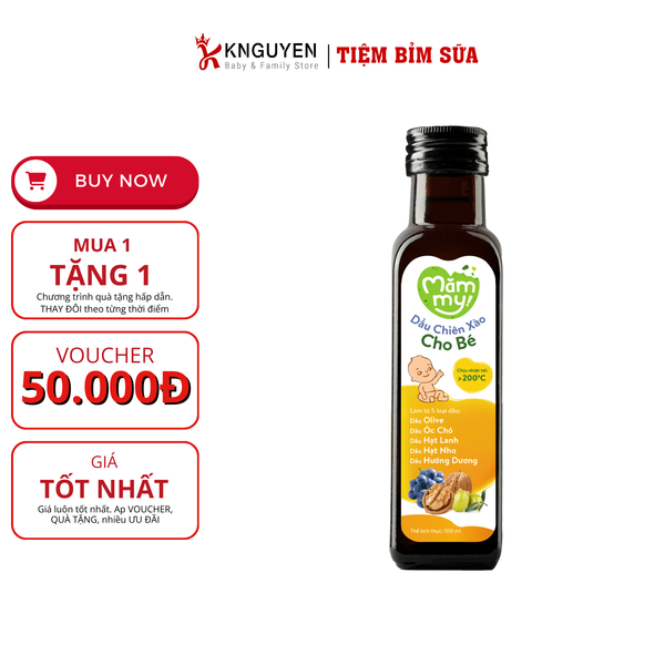  Dầu Ăn Chiên Xào Mămmy 100ml 