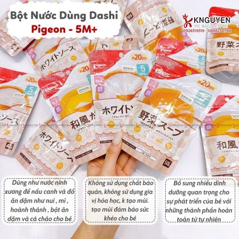  Bột chế biến nước dùng Dashi 5 tháng 50g 