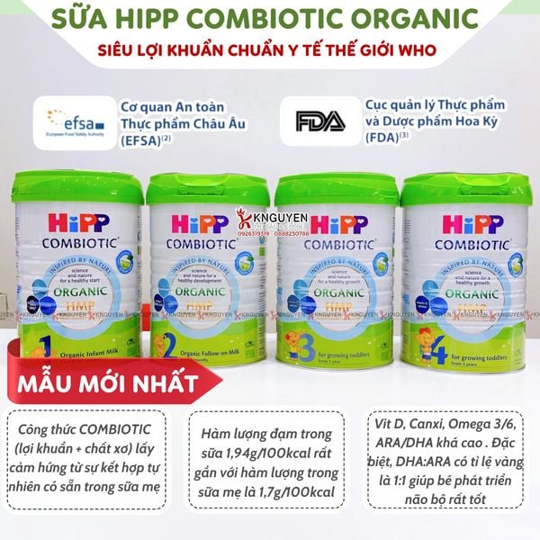 Sữa Bột HiPP Organic Combiotic ( 800g) 