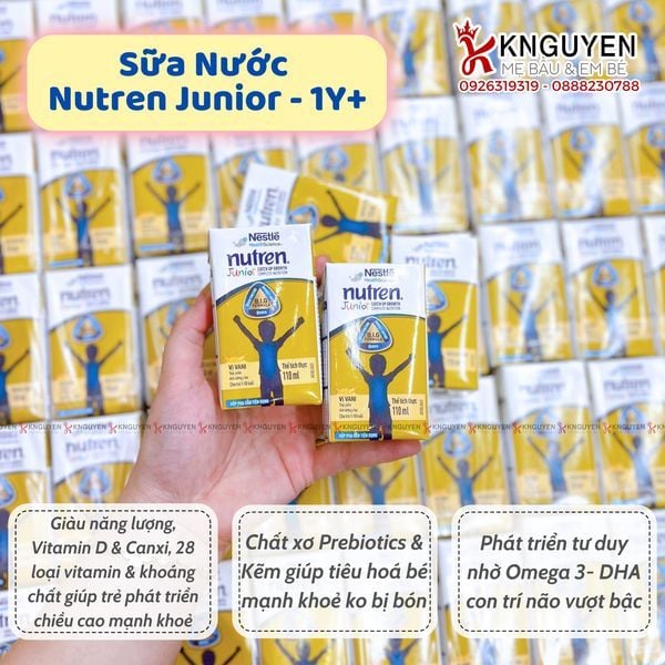  Sữa công thức pha sẵn Nutren Junior vị Vani - Thụy Sỹ (100ml) 