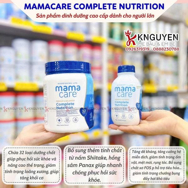  Sản Phẩm Dinh Dưỡng MamaCare Premium & Balanced Complete Nutrition 50g 