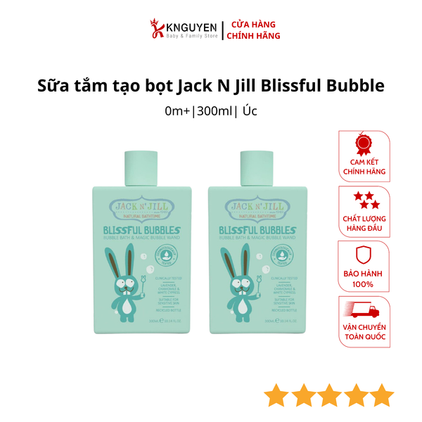  Sữa tắm tạo bọt Jack N Jill Blissful Bubble, 300 ml 