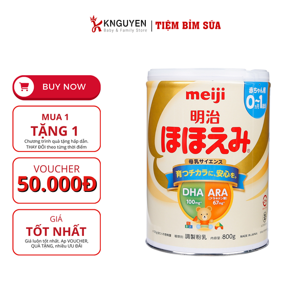  SỮA MEIJI LON 800G NHẬT 