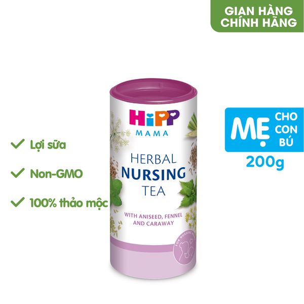  Trà thảo dược ăn liền Hipp Mama cho bà mẹ cho con bú 200 g 