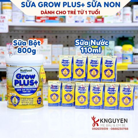  Sữa bột dinh dưỡng pha sẵn Growplus + sữa non 110ml 