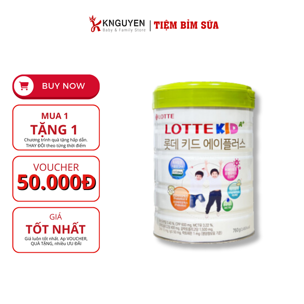  Sữa Bò LOTTE KID A+ Hàn Quốc 