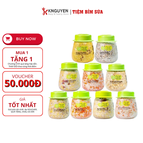  Set 9 Hũ Hạt Mix Hữu Cơ Mămmy (6m+) 