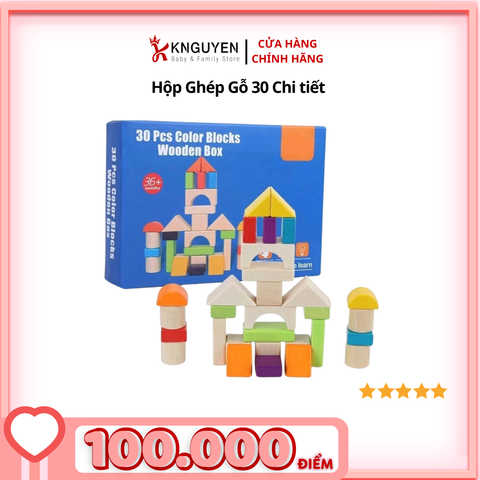  Hộp Ghép Gỗ 30 Chi tiết 