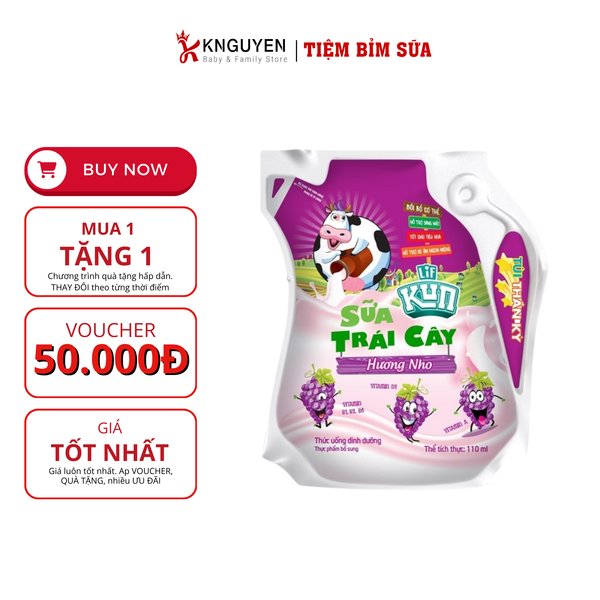  Sữa Trái Cây Kun 110ml 