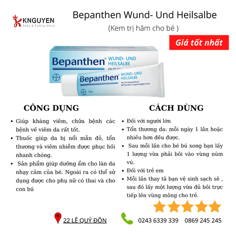  Kem chống hăm Bepanthen Balm Bayer 30g 