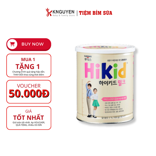  Sữa Hikid Vani Hàn Quốc 600g 