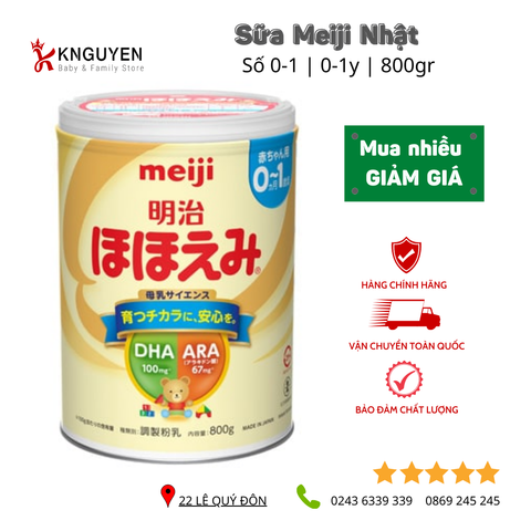  SỮA MEIJI LON 800G NHẬT 
