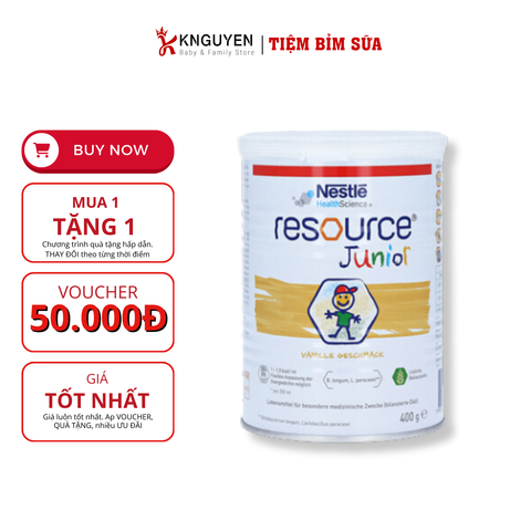  Sữa béo Resource Junior Đức – 400g (Từ 1-10 tuổi) 