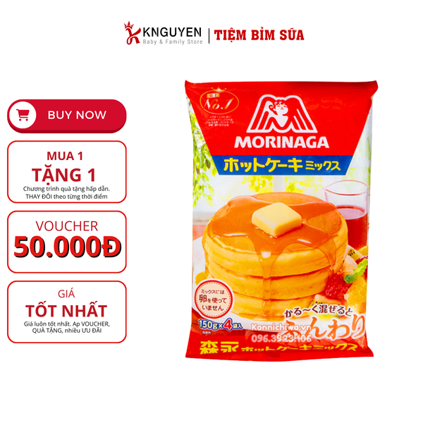  Bột làm bánh pancake Morinaga 600g 