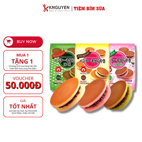  Bánh Rán Dorayaki (310g) 6 Chiếc 