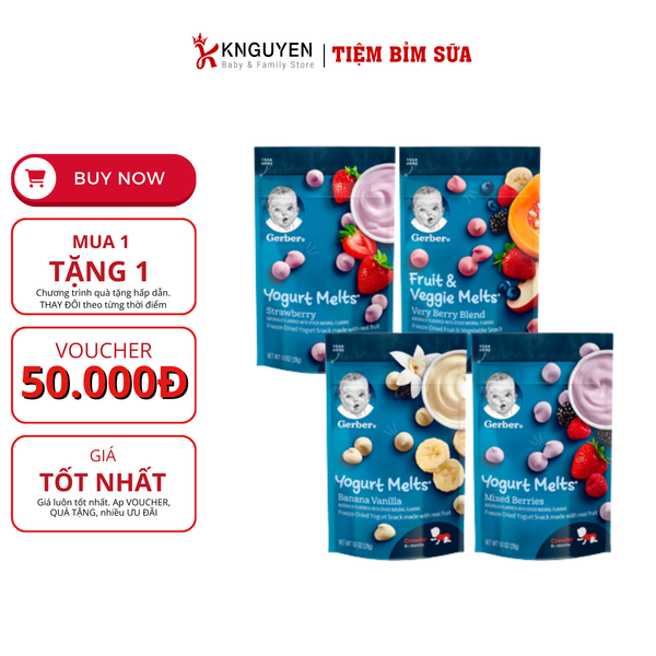  Sữa Chua Khô Gerber 28g USA 