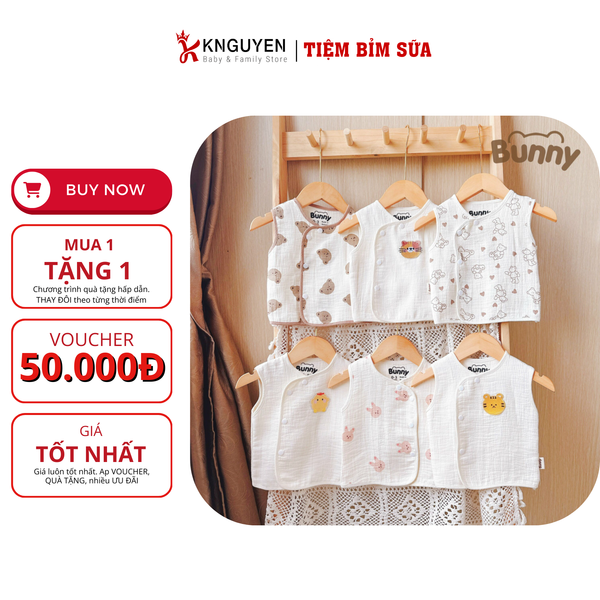  Áo Gile Xốp Trần Bông Bunny 
