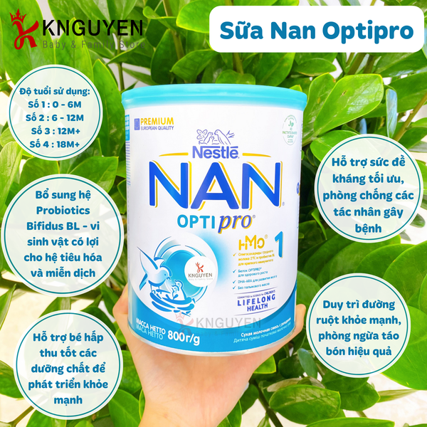  Sữa Bột NAN Optipro HMo Nga 800G 