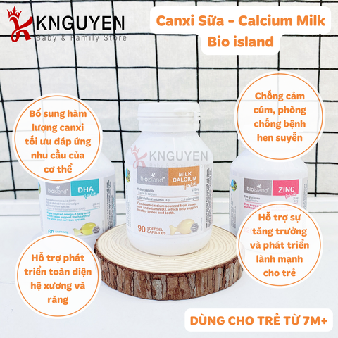  Canxi Sữa Bio island 90 viên 