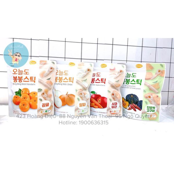  Bánh gạo que hữu cơ nội địa Hàn Bong Bong 25g cho bé (6M+) 