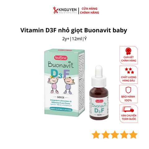  Vitamin D3F nhỏ giọt Buonavit baby (12ml) 