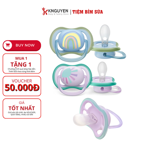  Ty ngậm đơn Philips Avent Ultra Air ( 0 - 6M ) 