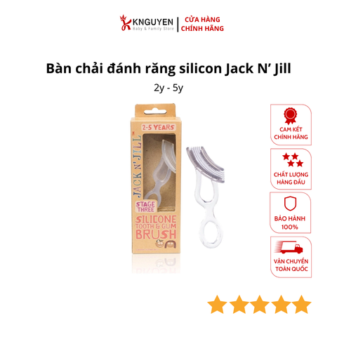  Bàn chải đánh răng silicon Jack n'Jill (2-5 Year) 