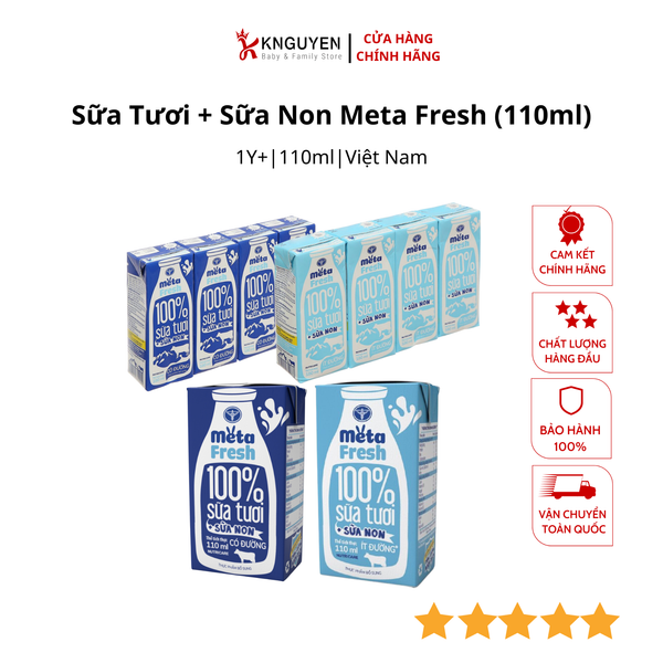  Sữa Tươi + Sữa Non Meta Fresh (110ml) 