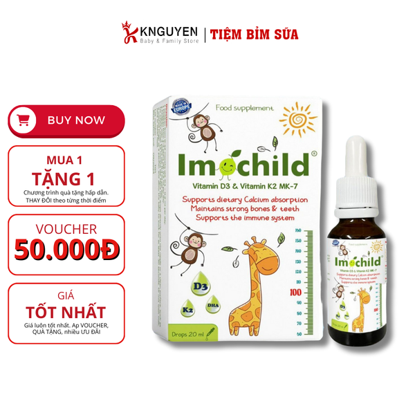  Vitamin D3&K2 MK7 Imochild 20ml 