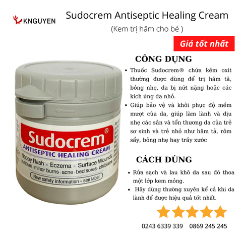  Kem trị hăm Sudocream mini 60g 
