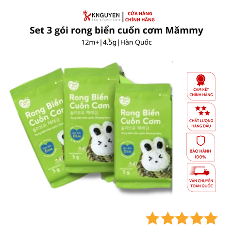  Set 3 gói rong biển cuốn cơm Mămmy (3x 4,5g) 