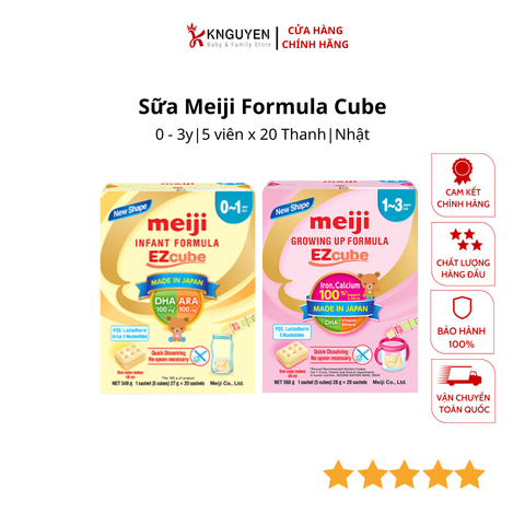  Sữa Meiji Infant Formula Ezcube  thanh  (20 Thanh) Hàng NK 