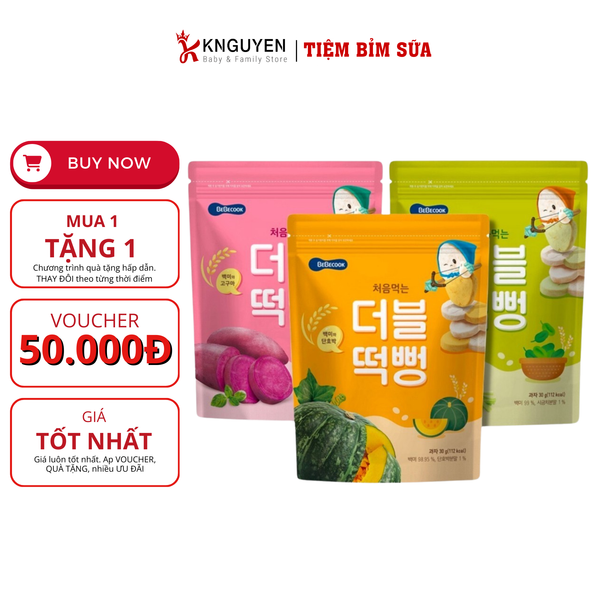  Bánh Gạo hai vị Bebecook  (30g) 