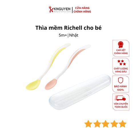  Thìa Mềm Richell Cho Bé 